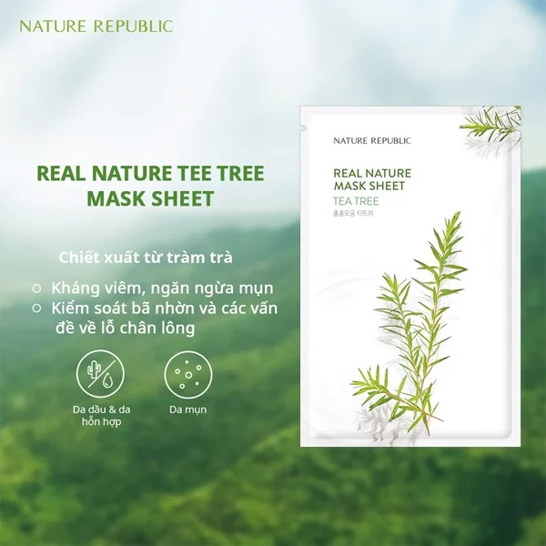 Mặt nạ Nature Republic - Tea Tree 23ml