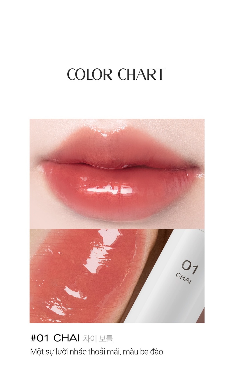 Son Bóng Bbia Glow Lip Tint - 01