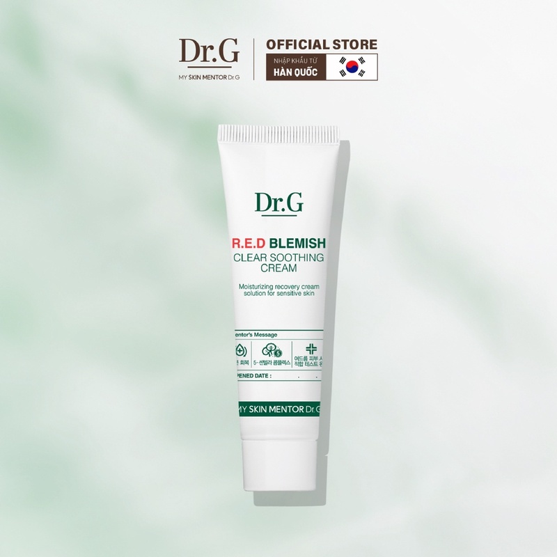 Kem Dưỡng Dr.G Red Blemish Clear Soothing Cream Cho Da Mụn 10ml