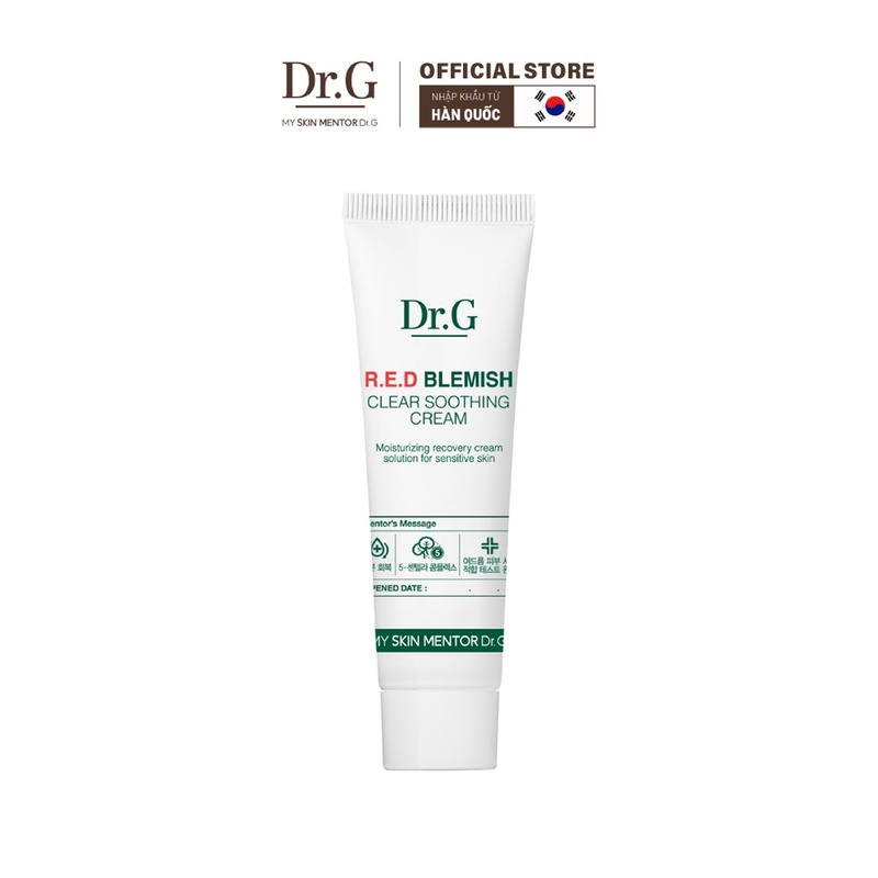 Kem Dưỡng Dr.G Red Blemish Clear Soothing Cream Cho Da Mụn 10ml