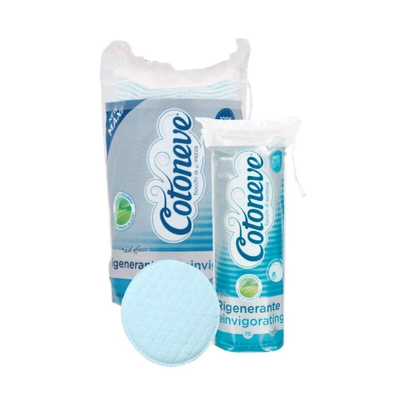 Bông Tẩy Trang Cotoneve MAXI 50 miếng 2 trong 1 (xanh)