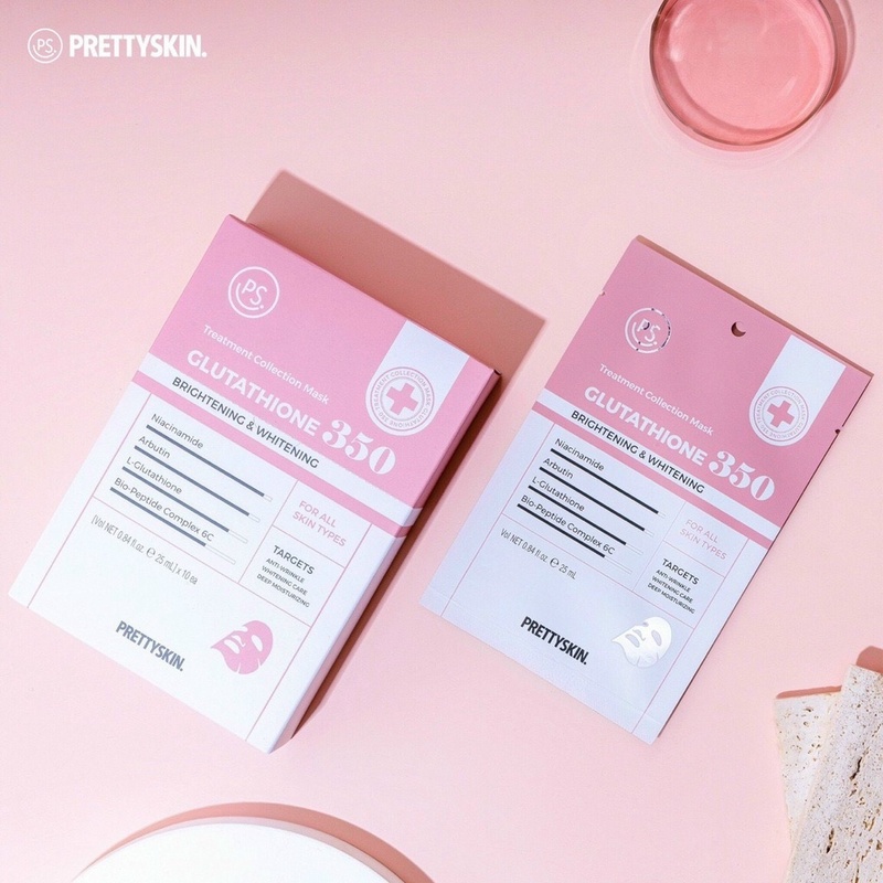 Mặt Nạ Prettyskin Treatment Collection Mask 25ml - Glutathione 350