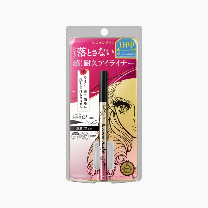 Bút Kẻ Mắt Kissme Heroine Make Prime Liquid Eyeliner Rich Keep Siêu Bền Màu (Màu Đen)