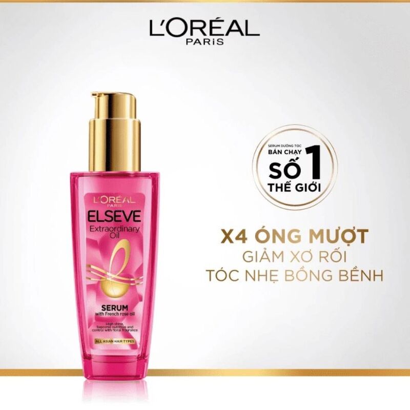 Dầu Dưỡng Tóc Loreal Chiết Xuất Hoa Hồng 100ml