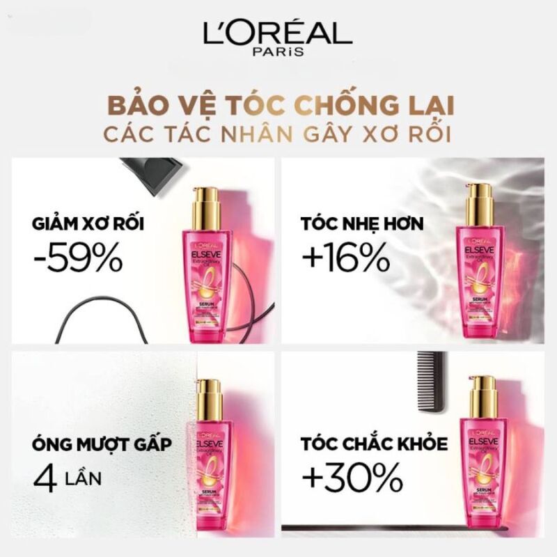 Dầu Dưỡng Tóc Loreal Chiết Xuất Hoa Hồng 100ml