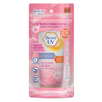 Serum Chống Nắng Bioré Intensive Aura Dưỡng Thể Kháng Bụi, Sáng Da Mịn Màng 150ml