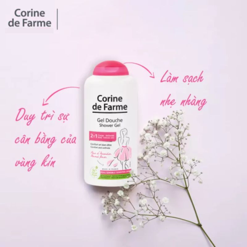 ​​Dung Dịch Vệ Sinh Corine De Farme Shower Gel 2in1 250ml
