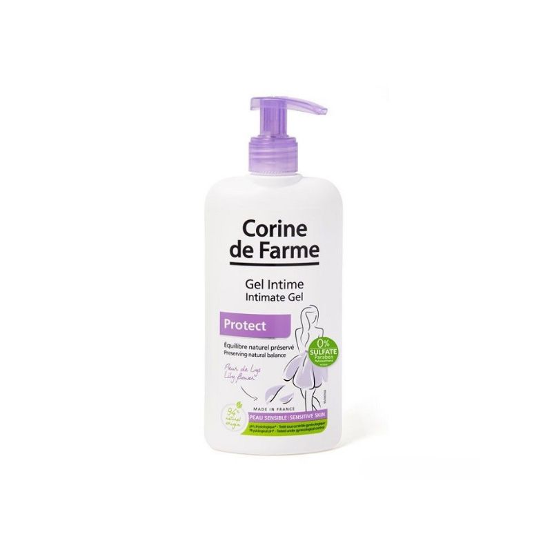 Dung Dịch Vệ Sinh Corine de Farme Intimate Gel Protect Kháng Khuẩn 250ml