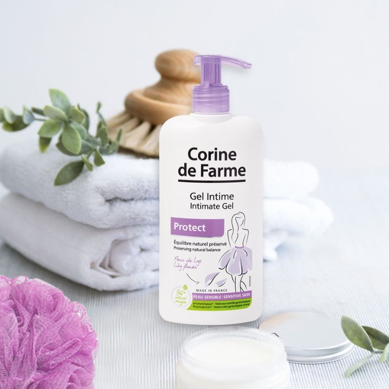Dung Dịch Vệ Sinh Corine de Farme Intimate Gel Protect Kháng Khuẩn 250ml