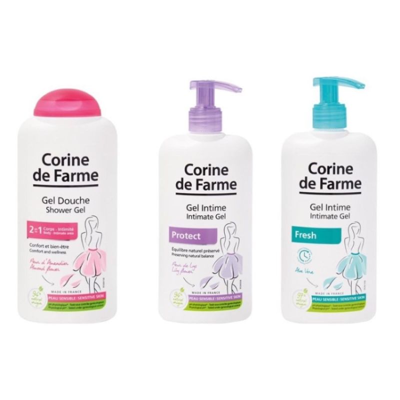 Dung Dịch Vệ Sinh Corine De Farme Intimate Gel Fresh Tươi Mát 250ml