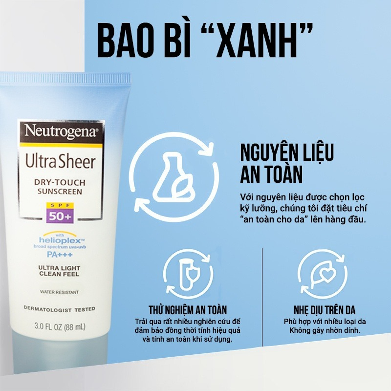 Kem Chống Nắng Neutrogena Ultra Sheer Dry Touch SPF 50+ 88ml