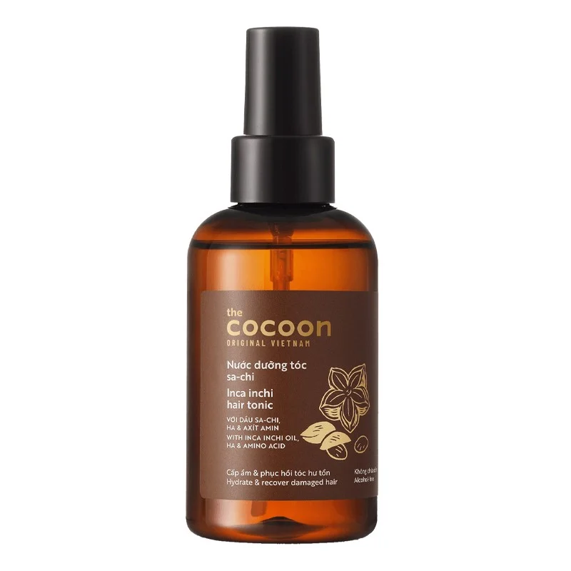 Nước Dưỡng Tóc Cocoon Sa-Chi Inca Inchi Hair Tonic 140ml (Mã Mới)