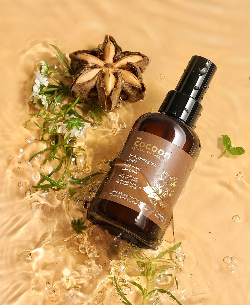 Nước Dưỡng Tóc Cocoon Sa-Chi Inca Inchi Hair Tonic 140ml (Mã Mới)