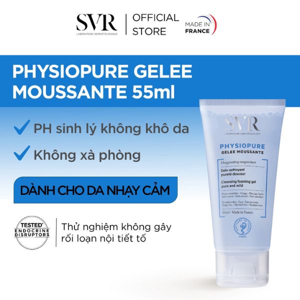 Sữa Rửa Mặt SVR Dành Cho Da Nhạy Cảm Physiopure Gelée Moussante 55ml
