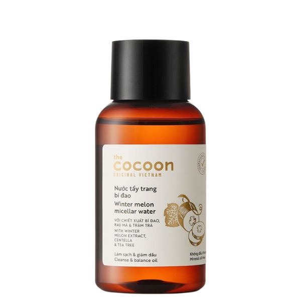 Nước Tẩy Trang Cocoon Winter Melon Micellar Water Chiết Xuất Bí Đao Làm Sạch Da 140ml (Mã Mới)
