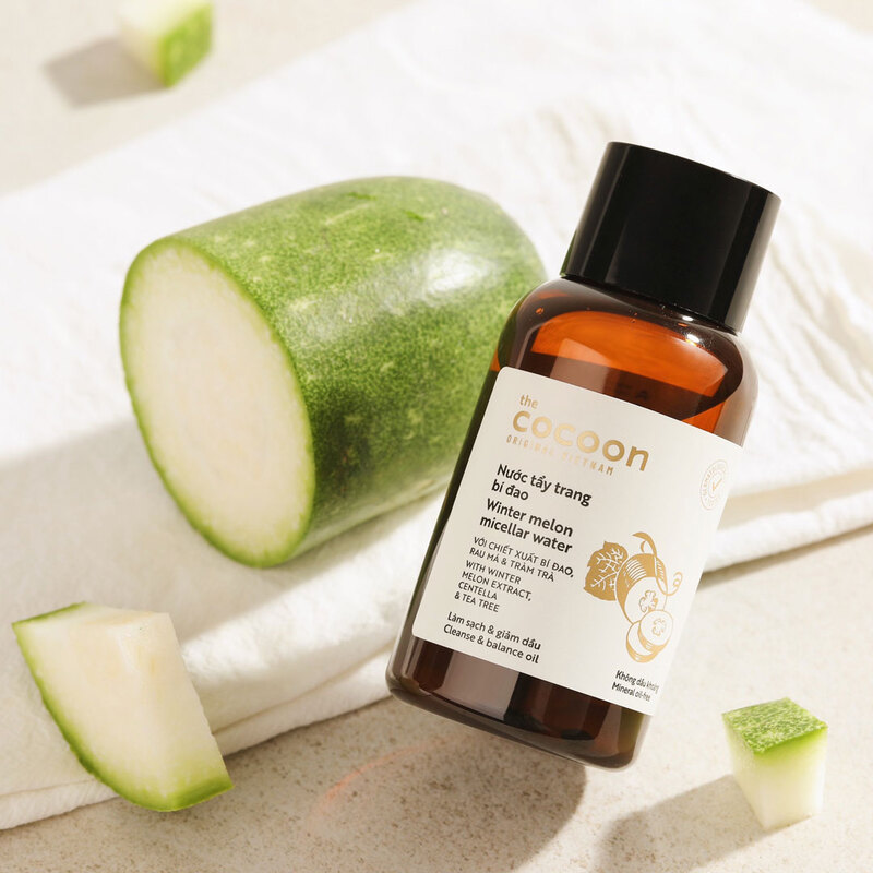Nước Tẩy Trang Cocoon Winter Melon Micellar Water Chiết Xuất Bí Đao Làm Sạch Da 140ml (Mã Mới)