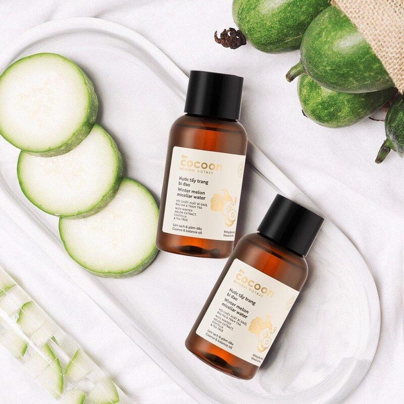 Nước Tẩy Trang Cocoon Winter Melon Micellar Water Chiết Xuất Bí Đao Làm Sạch Da 140ml (Mã Mới)