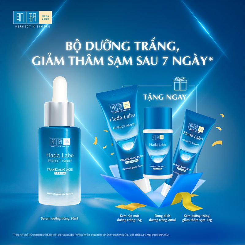 Serum Hada Labo Dưỡng Sáng Da Tối Ưu 30ml + Tặng Bộ Dưỡng Da 3 Món