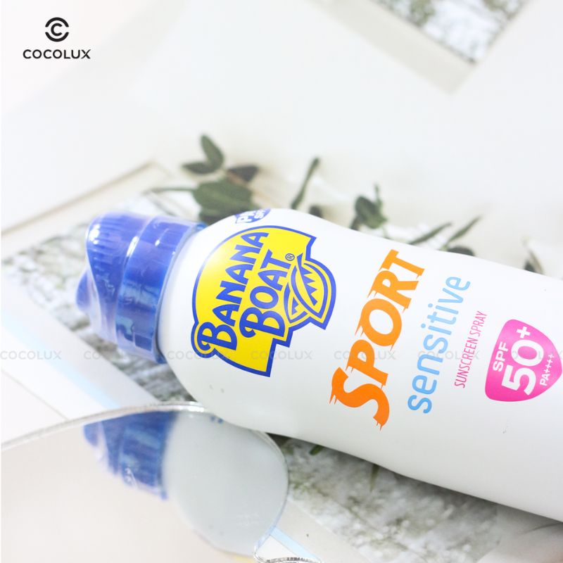 Xịt Chống Nắng Banana Boat Sport Sensitive SPF50 170g