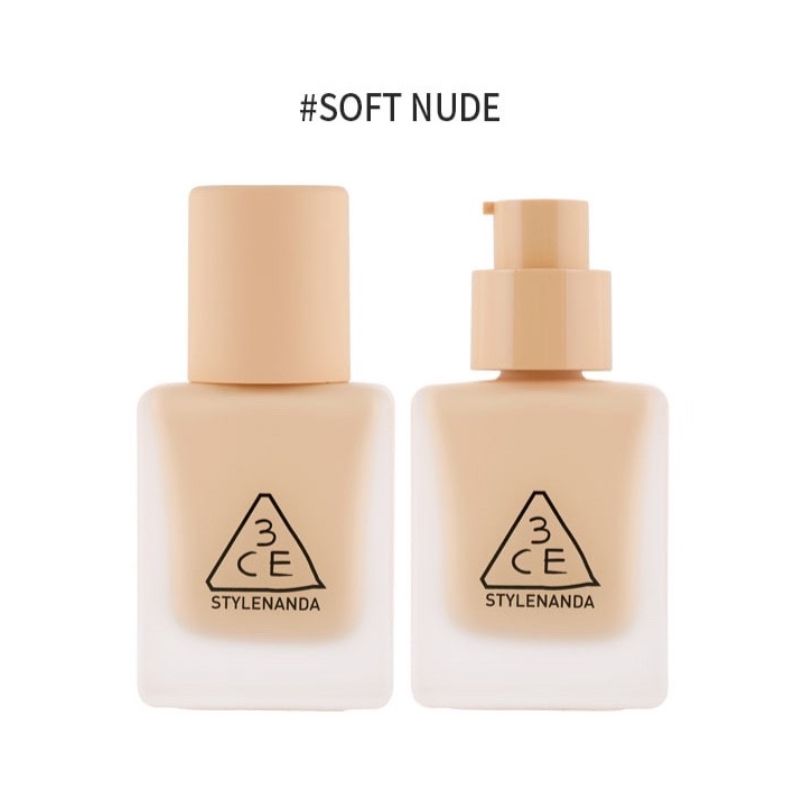 Kem Nền 3CE Velvet Fit Foundation Mịn Lì 30g - SOFT NUDE