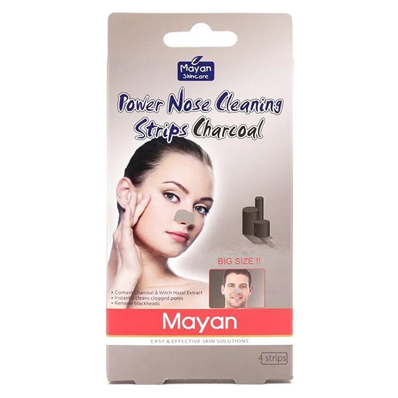 Miếng Dán Mũi Lột Mụn Mayan 4 Miếng - Than Hoạt Tính
