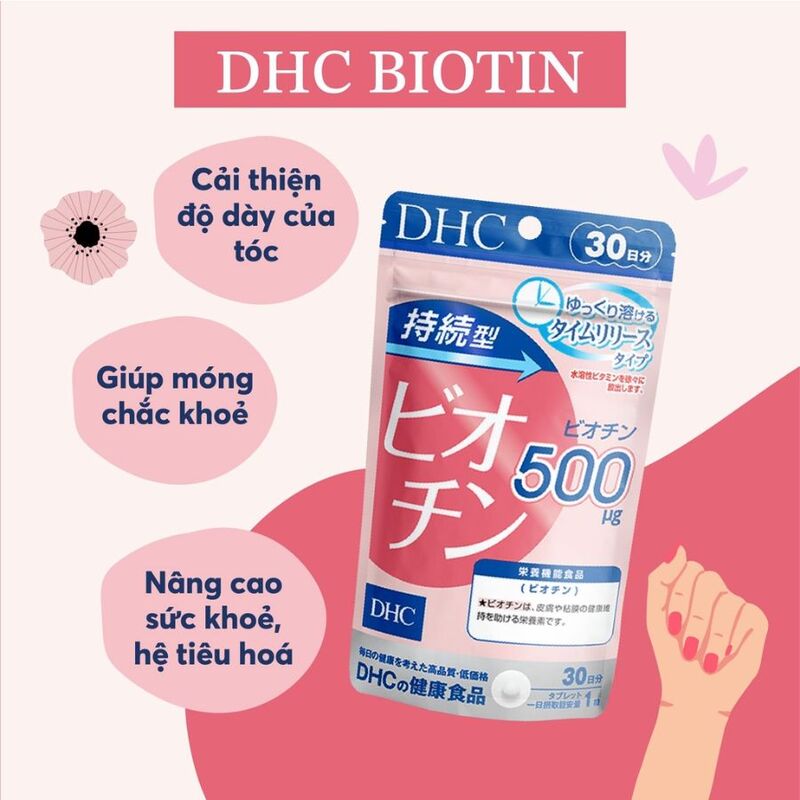 Viên Uống DHC Biotin Ngăn Rụng Tóc 30 Ngày 30 Viên