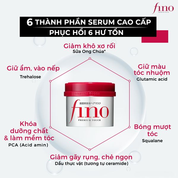 Kem ủ tóc và hấp tóc Fino Shiseido Premium Touch 230G