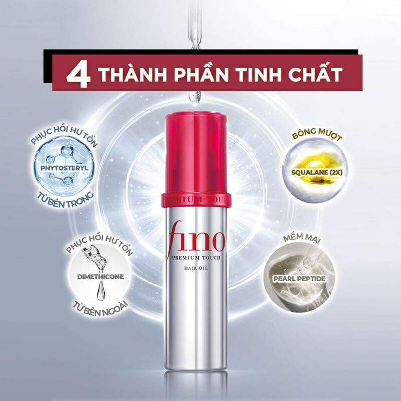 Dầu Dưỡng Tóc Cao Cấp Fino Shiseido Premium Touch Cải Thiện Tóc Hư Tổn 70ml 