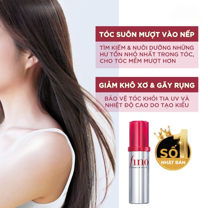 Dầu Dưỡng Tóc Cao Cấp Fino Shiseido Premium Touch Cải Thiện Tóc Hư Tổn 70ml 