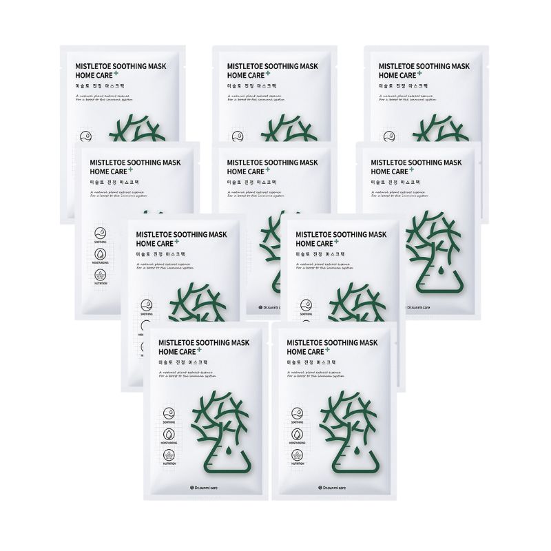 Mặt nạ Dr. Sunmi Mistletoe Soothing Mask Home Care+ Làm Dịu Da Nhạy Cảm 10 PCS