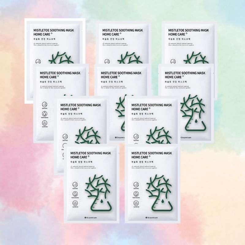 Mặt nạ Dr. Sunmi Mistletoe Soothing Mask Home Care+ Làm Dịu Da Nhạy Cảm 10 PCS