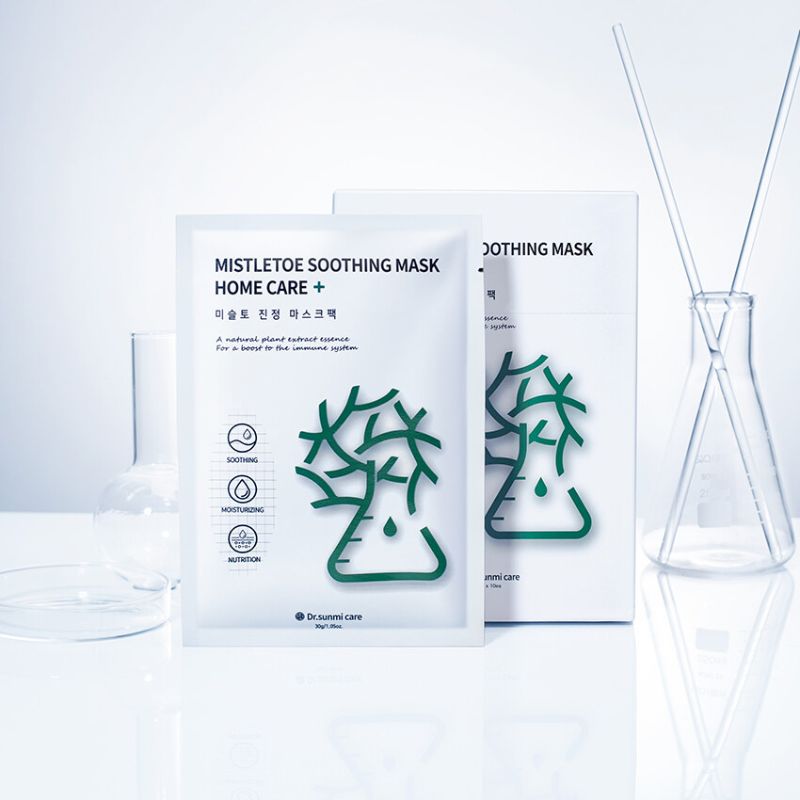 Mặt nạ Dr. Sunmi Mistletoe Soothing Mask Home Care+ Làm Dịu Da Nhạy Cảm 1 PCS