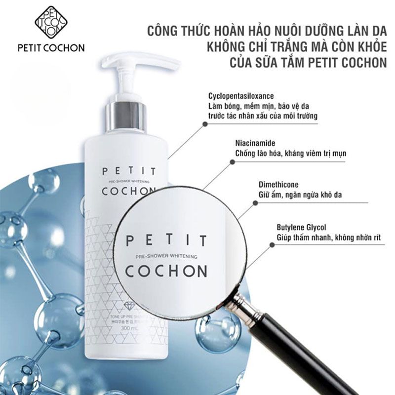 Sữa Tắm Petit Cochon Trắng Da Hương Nước Hoa 300ml