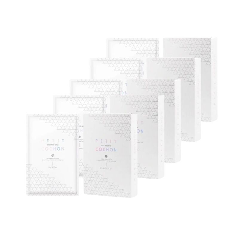 Mặt Nạ Petit Cochon Whitening Mask Dưỡng Trắng (10 miếng)