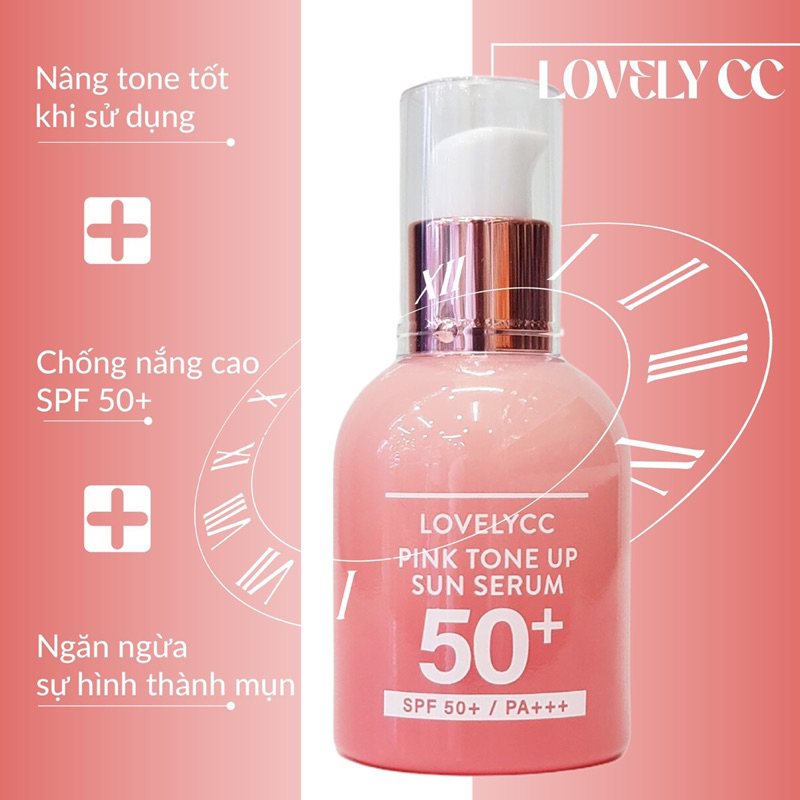 Serum Chống Nắng LovelyCC Pink Tone Up Sun SPF50+ PA+++