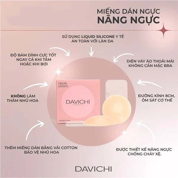 Miếng Dán Ngực Davichi Nâng Ngực (2 Cặp)