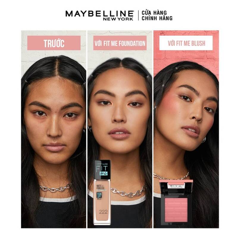 Phấn Má Hồng Dạng Nén Maybelline Fit Me 10 Brave Mịn Lì Chuẩn Màu 4.5g