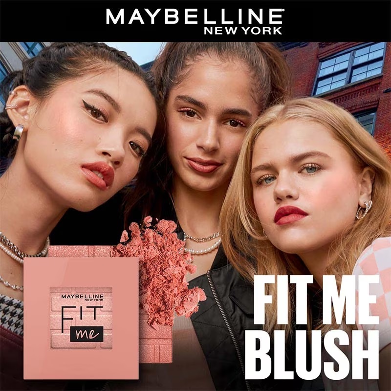 Phấn Má Hồng Dạng Nén Maybelline Fit Me 30 Fierce Mịn Lì Chuẩn Màu 4.5g