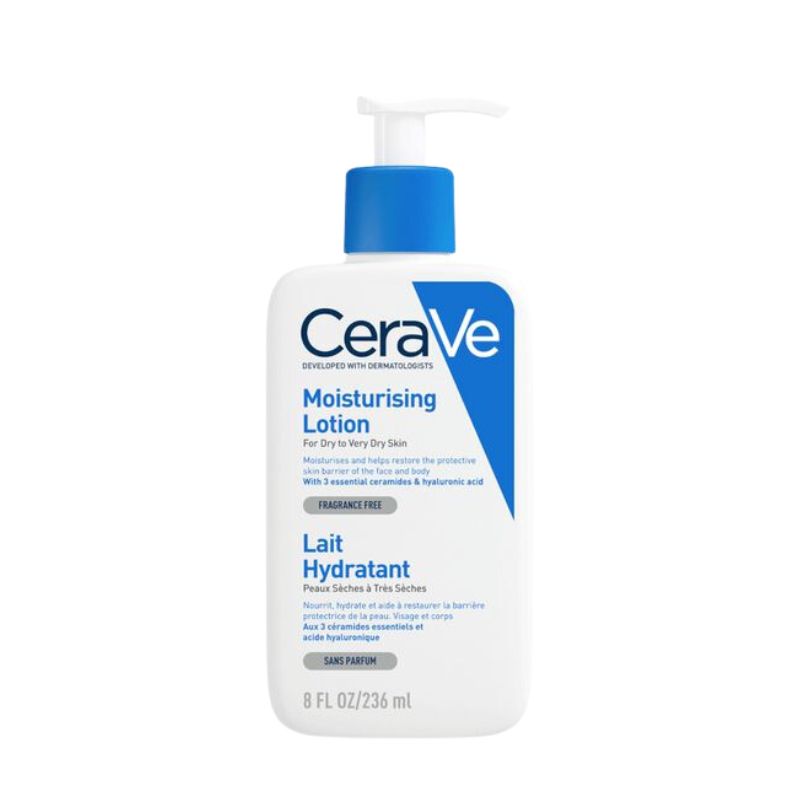 Sữa Dưỡng Thể Cerave Dưỡng Ẩm Cho Da Thường - Da Khô 236ml Tặng Kèm Sữa Rửa Mặt 20ml