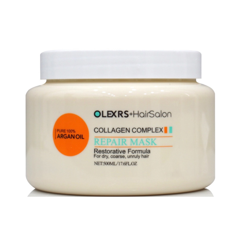 Kem Ủ Tóc Olexrs Hair Salon Argan Oil Collagen Complex Repair Mask 500ml