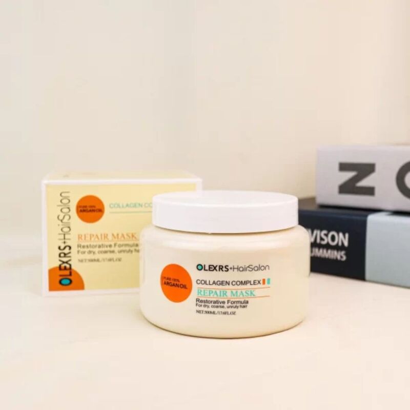 Kem Ủ Tóc Olexrs Hair Salon Argan Oil Collagen Complex Repair Mask 500ml