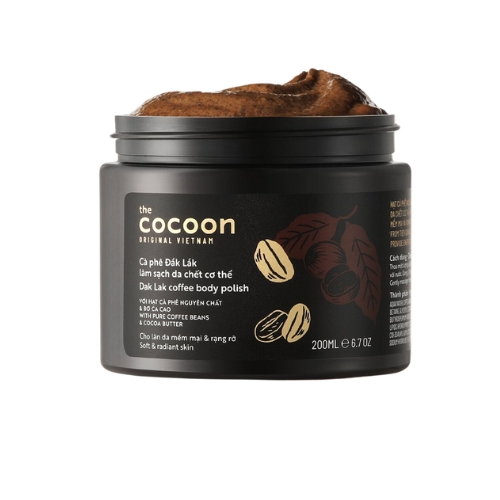 Tẩy Tế Bào Chết Body Cocoon Dak Lak Coffee Body Polish Cà Phê Đắk Lắk 200ml