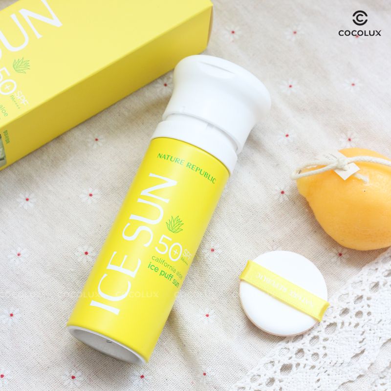 Xịt Chống Nắng Nature Republic Ice Sun California Aloe Ice Puff Sun Spf 50+ 100ml