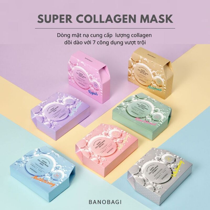 Mặt Nạ Banobagi Super Collagen Mask 24k Gold Melasma Mờ Nám, Tàn Nhang 30g