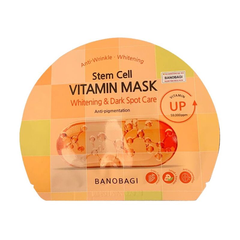 Mặt Nạ Banobagi Stem Cell Vitamin Mask - Whitening & Dark Spot Care MC