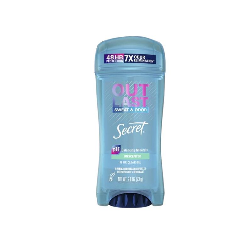 Sáp Khử Mùi Secret Giảm Tiết Mồ Hôi Unscented Không Mùi 73g