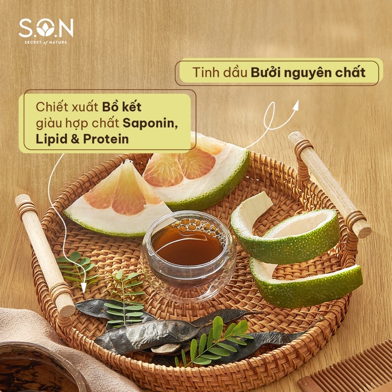 Dầu Gội S.O.N Bồ Kết & Bưởi Giảm Gãy Rụng Tóc, Giảm Gàu, Dưỡng Tóc 450ml