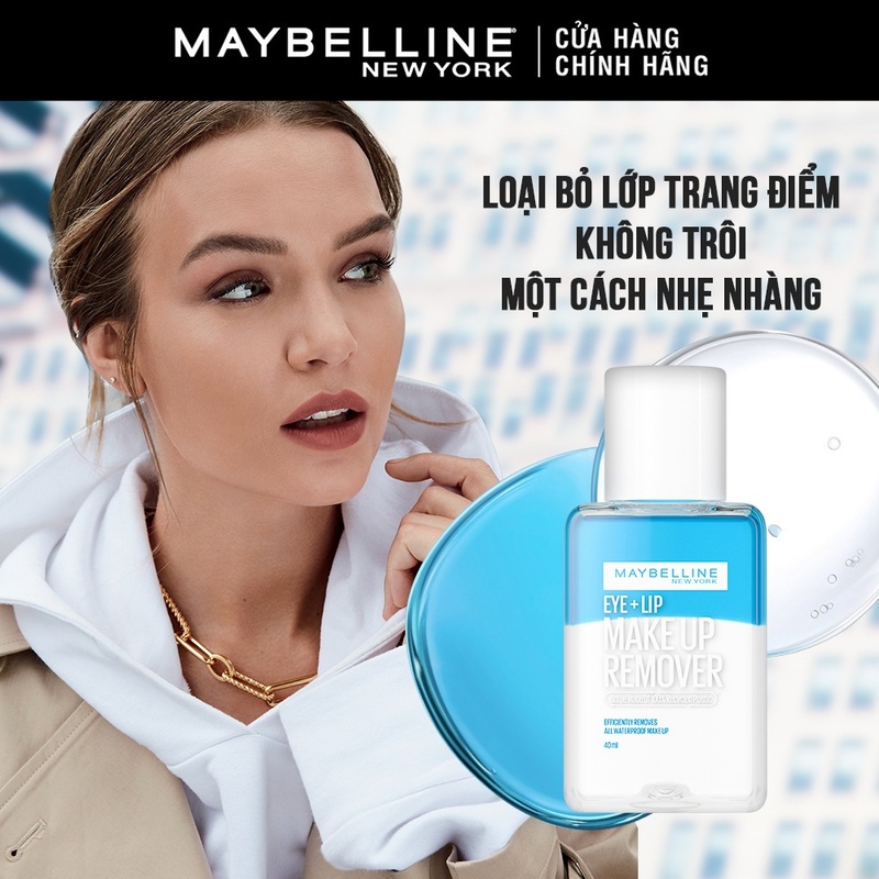 Nước Tẩy Trang Mắt Môi Maybelline Eye Lip Make Up Remover 40ml
