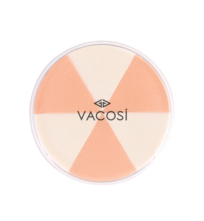 Bông Tán Nền Vacosi Hộp 6 Bông Ướt Tam Giác BP14