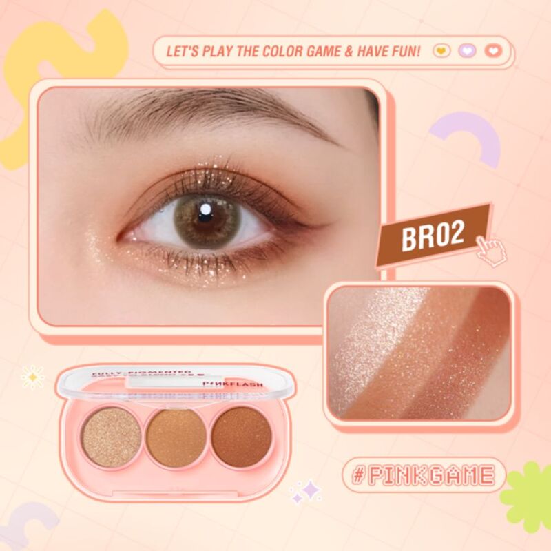 Bảng Phấn Mắt PINKFLASH - BR02